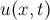 $ u(x,t) $