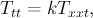 $$T_{tt}=k T_{xxt},$$