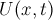 $ U(x,t) $