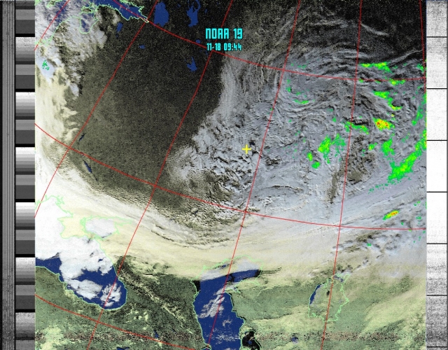 18 ноября 2013 NOAA-19 HVCT with precipitation 